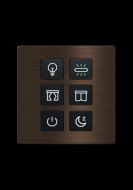Click Push Button TIS-BUS Series 6 gang in Single