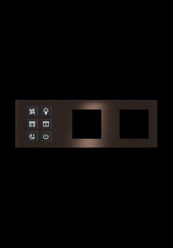 Click Push Button TIS-BUS Series 4 gang in Double Frame
